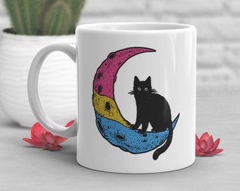 Pansexual Pride Coffee Mug, Pan Flag Gift, LGBT Mug, Gift for Her, Him, Butterfly, Gay Pride Month Festival, LGBTQIA, Subtle, Discreet