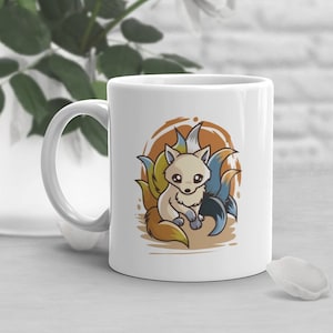 Aroace Pride Coffee Mug, Aromantic Asexual Pride Flag Gift, LGBT Mug, Gay Pride Month Festival, Aro Ace Sunset Furry Fox Kitsune Japan Anime