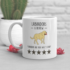 Labrador Retriever Coffee Mug, Cute Yellow Lab Gift, Dog Lover, Funny Pet Gift for Her, Him, Birthday, Labrador Mom, Dad, Review, Doggo Meme