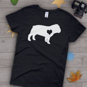 English Bulldog Shirt, Women Men, Bull Dog Lover Gift, Cute Bulldog Mom T-shirt, English Bulldog Lover TShirt, Pet Graphic Tee, Tops, Blue