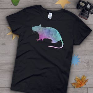 Rat Shirt, Women Men, Rat Lover Gift, Cute Rat T-shirt, Pet Lover TShirt, Graphic Tee, Tops, Clothing, Mouse, White, Navy, Black