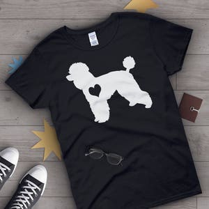 Poodle Shirt, Women Men, Dog Lover Gift, Cute Poodle Mom T-shirt, Poodle Dog Lover Tshirt, Pet Graphic Tee, Tops, Pink, Blue, Navy, Purple