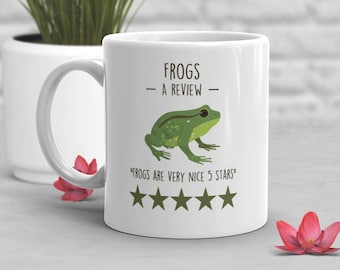 Frog Mug, Cute Frog Lover Gift, Coffee Amphibian Cup, Cottagecore, Goblincore, Funny Pet Reptile Meme, Animal Nature, Cottage Core Goblin