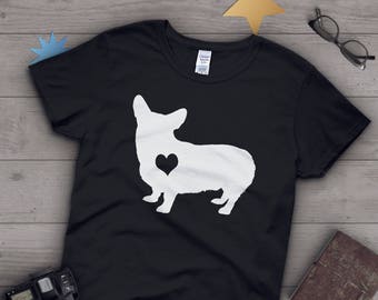 Corgi Shirt, Women Men, Dog Lover Gift, Cute Pembroke Corgi T-shirt, Corgi Lover TShirt, Pet Graphic Tee, Dog Lover Tops, Cardigan Pink Blue