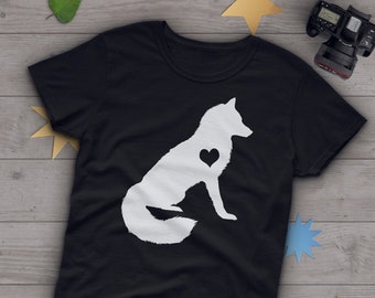 Camiseta Raposa, Unissex, Presente para Amantes de Raposas, Camiseta Raposa Fofa, Camiseta para Amantes de Animais, Presentes de Raposa para Ele e Ela, Aniversário, Camiseta, Roupa, Fã de Animais Furry