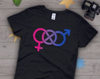 Camisa del Orgullo Bisexual, Mujeres Hombres, Regalo del Orgullo Bi, Camiseta LGBT, Camiseta LBGTQ, Camiseta Gráfica del Orgullo Gay, Tops de Sexualidad, Ropa