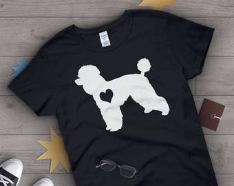 Poodle Shirt, Women Men, Dog Lover Gift, Cute Poodle Mom T-shirt, Poodle Dog Lover Tshirt, Pet Graphic Tee, Tops, Pink, Blue, Navy, Purple
