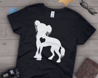 Kinesisk nakenfågel-t-shirt, kvinnor män, hundälskare-present, söt kinesisk nakenfågelmamma-t-shirt, kinesisk nakenfågelhund-t-shirt, husdjursgrafik-t-shirt, toppar