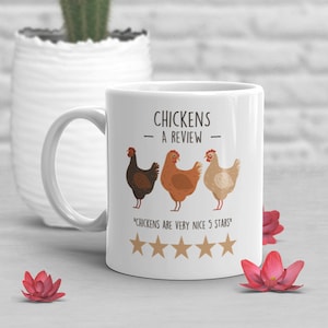 Chicken Coffee Mug, Cute Chicken Gift, Chicken Lover, Funny Chicken Cup, Gift for Her, Him, Birthday, Hen, Mom, Dad, Farmer Farming Farm Mug
