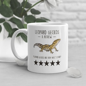 Leopard Gecko Coffee Mug, Cute Reptile Gift, Gecko Lover, Funny Lizard Cup, Gift for Him, Her, Birthday, Mom Dad, Herpetologist, Review Meme