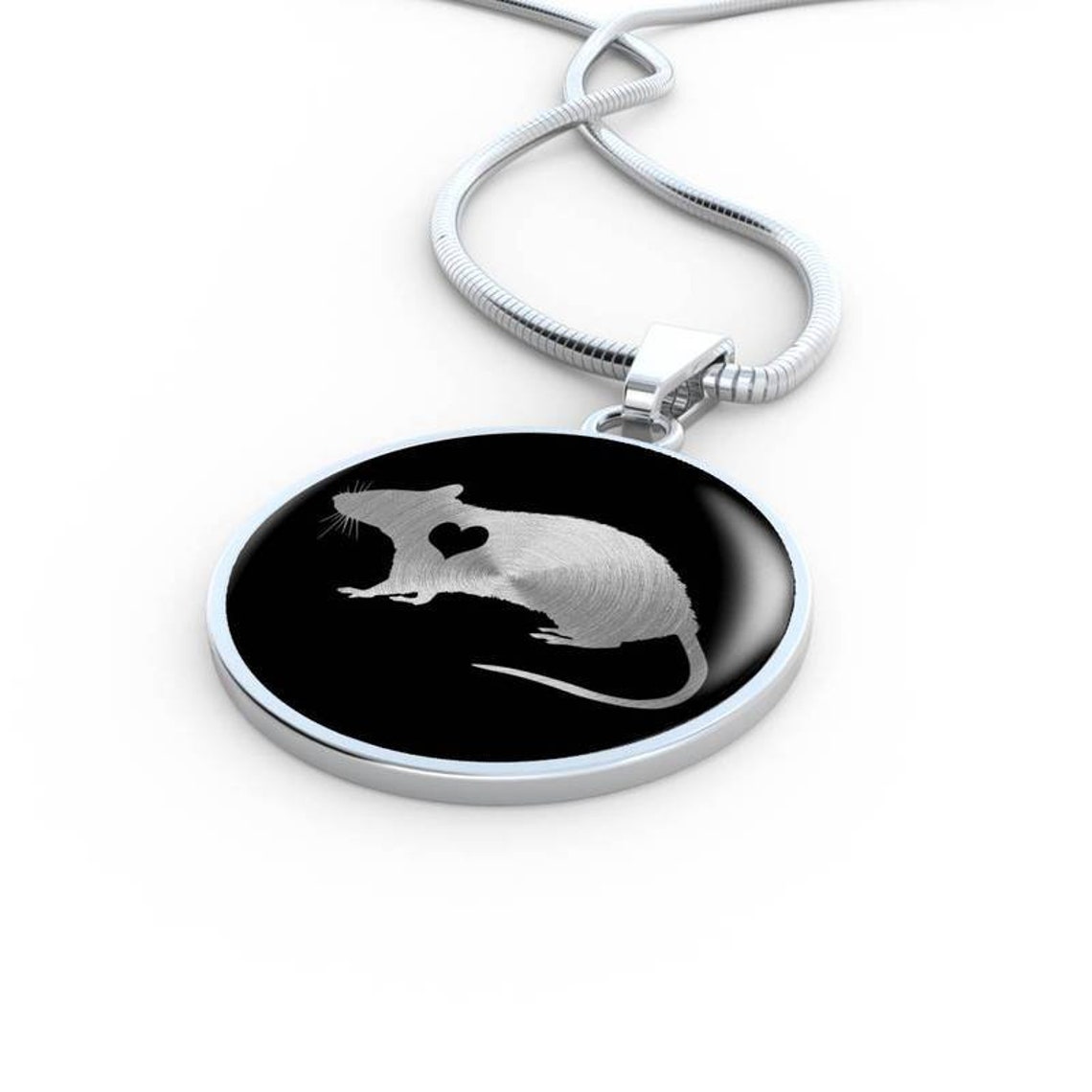 Rat Necklace Cute Rat Gift Rat Lover Jewelry Cute Pet Gift Etsy