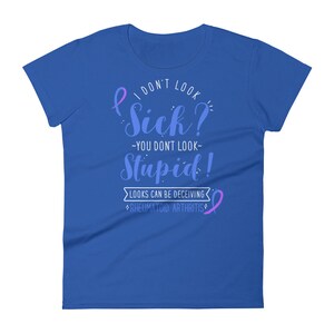Rheumatoid Arthritis Shirt, Women, Men, Invisible Chronic Illness T-shirt Gift, RA Ribbon, RA Awareness, Spoonie Tee, Spoon Theory, Funny image 8