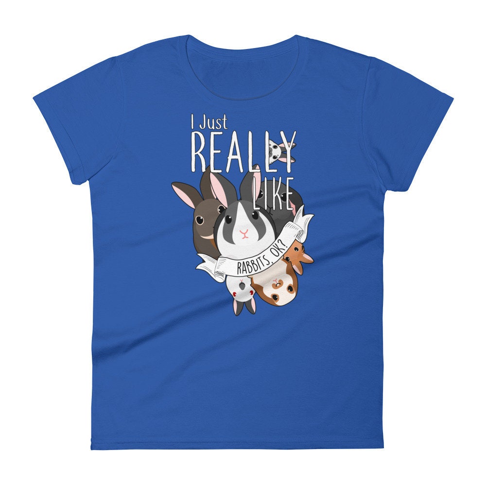 tシャツ Rabbit-motif Lepard T-shirt レディース il_340x270.3302838656_qcsl.jpg