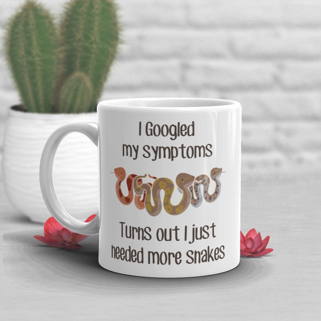 Funny Snake Coffee Mug, Cute Ball Python Lover Gift, Funny Reptile Mug ...