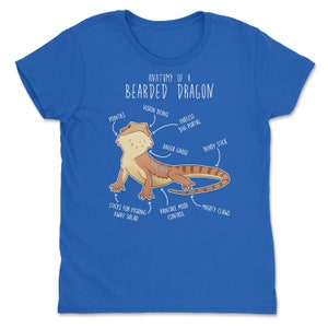Shirt baardagaam, shirt dames, heren shirt, huisdier reptiel minnaar cadeau, grappig hagedis T-shirt, schattig baardagaam T-shirt Beardie moeder vader herpetoloog afbeelding 9