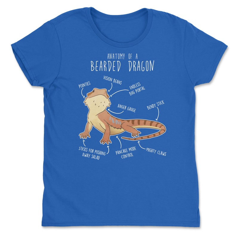 Shirt baardagaam, shirt dames, heren shirt, huisdier reptiel minnaar cadeau, grappig hagedis T-shirt, schattig baardagaam T-shirt Beardie moeder vader herpetoloog afbeelding 9