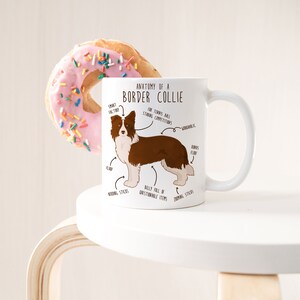 Border Collie Coffee Mug, Cute Border Collie Gift, Dog Lover, Funny Gift for Her, Him, Birthday, Border Collie Mom Dad, Fly Ball Agility image 6