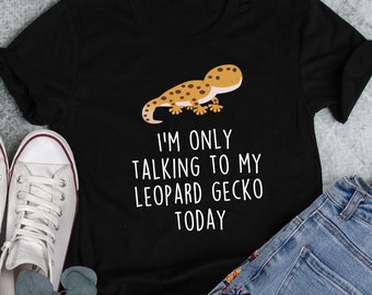 Leopardgecko Shirt, Frauen, Männer Tshirt, Haustier Reptil Liebhaber Geschenk, lustige Eidechse T-Shirt, süßes Gecko T-Shirt, Mama Papa, Herpetologen Tier, Meme