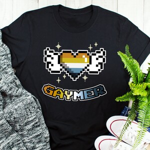 Aroace Pride-tröja, solnedgångsflagga, kvinnor, män, Aro Ace Pride-present, HBTQ-t-shirt, Gay Pride, aromatisk asexuell, gamer, spel, videospelsnörd