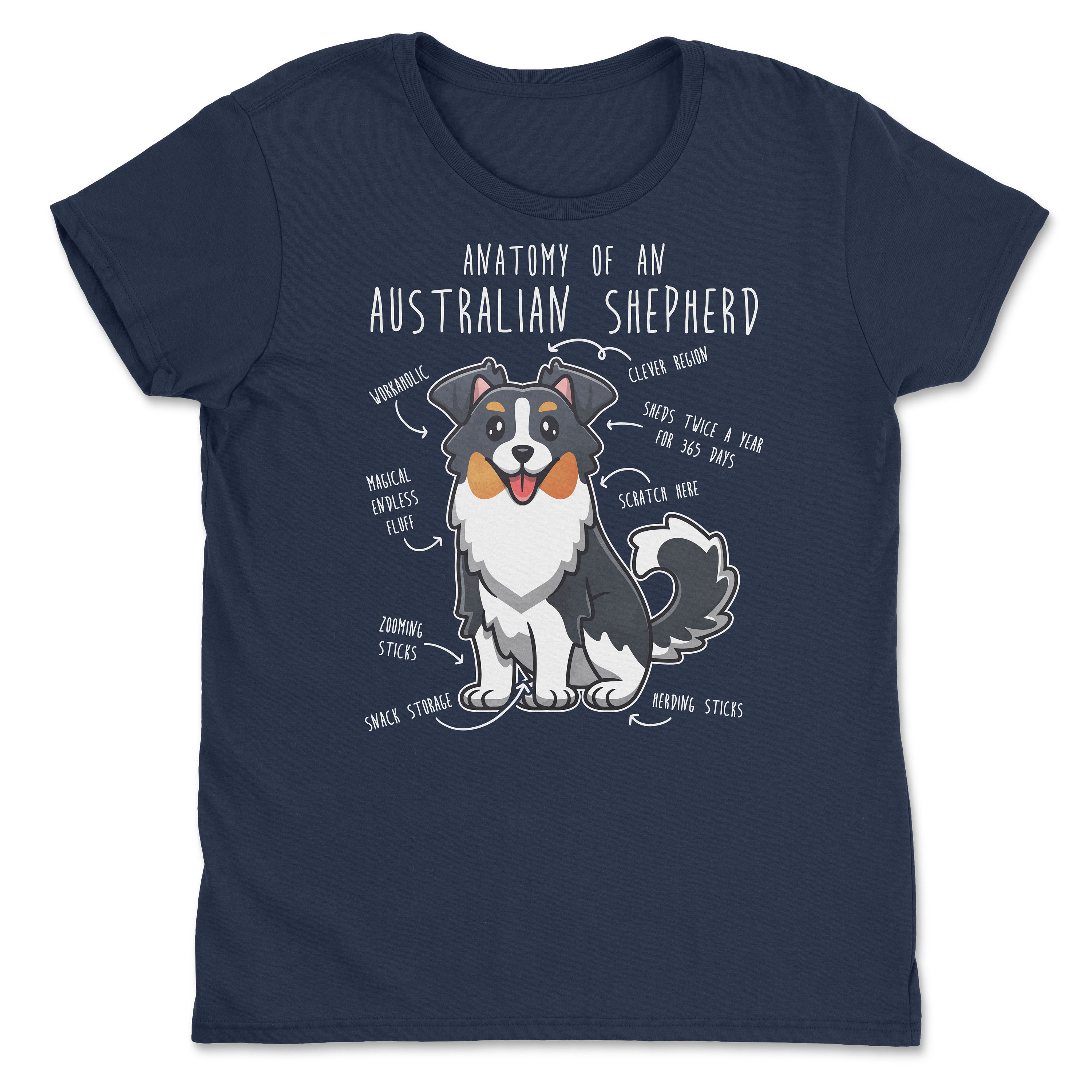 The Anatomy Of An Aussie T-Shirt Aussie Dog Shirt The Anatomy Of An Aussie T-Shirt Aussie Dog Shirt