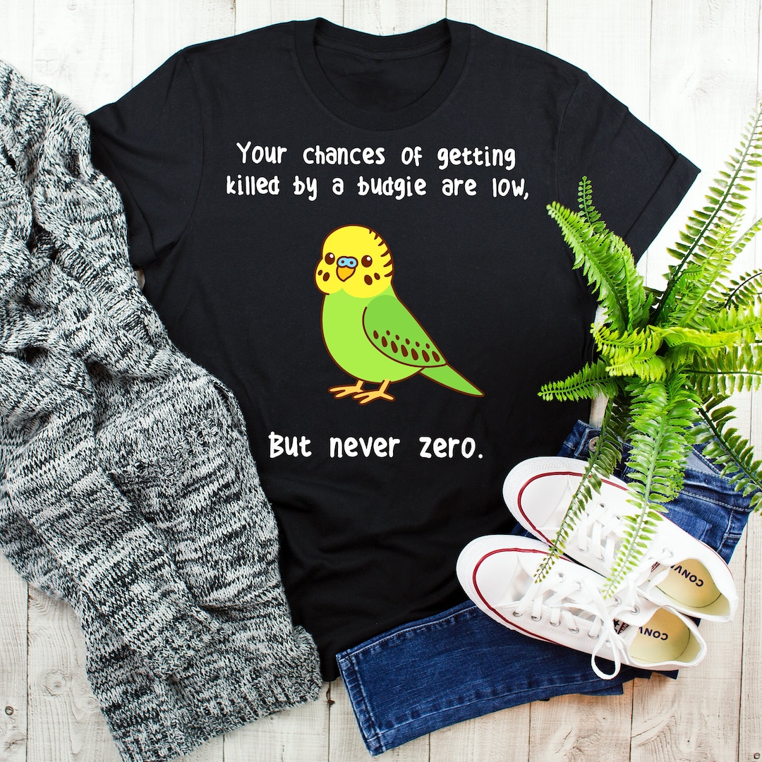 Budgie Shirt, Women, Men, Funny Parakeet Lover Gift, Cute Bird T