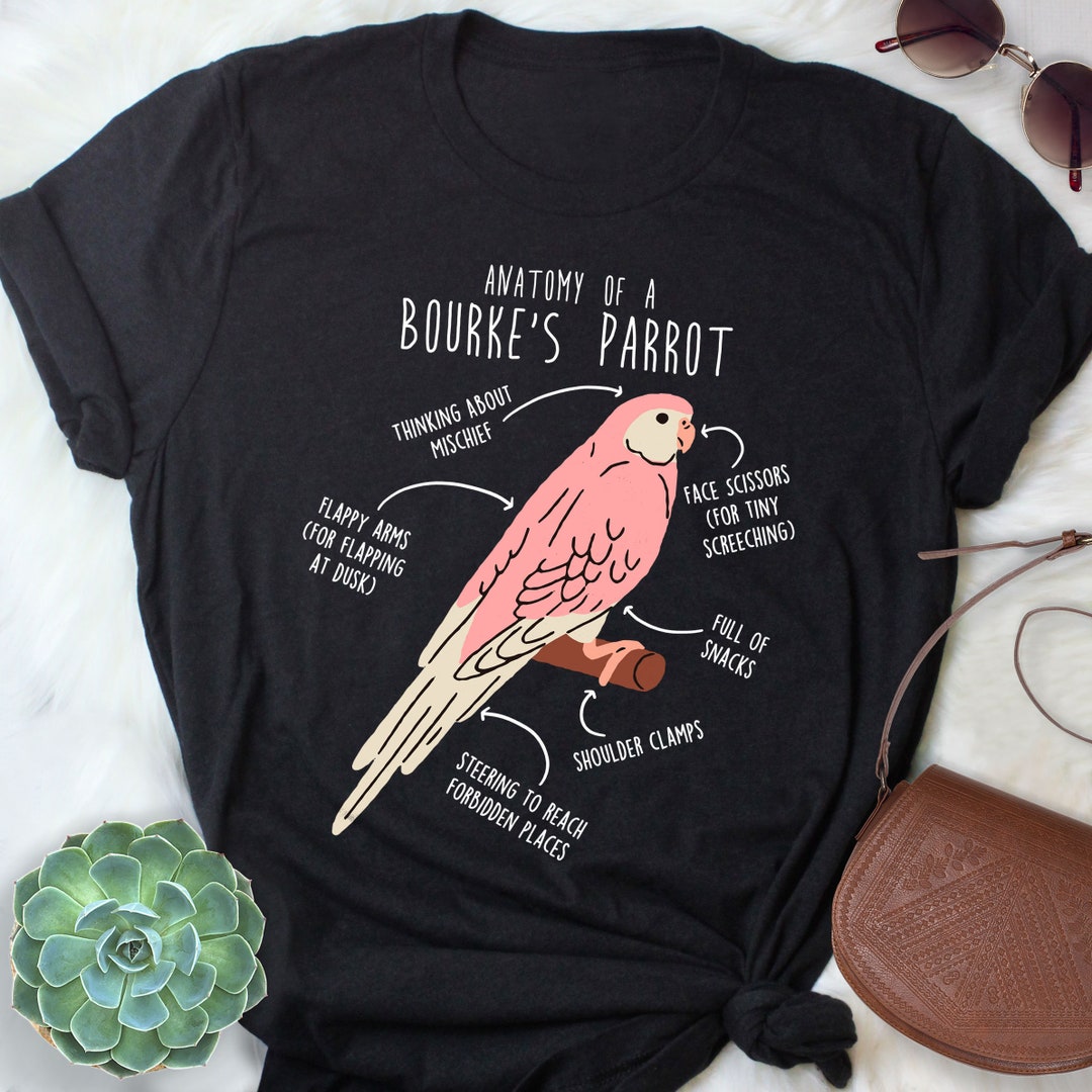 Bourke's Parrot Shirt, Women, Men, Funny Parrot Lover Gift, Cute Bird T ...