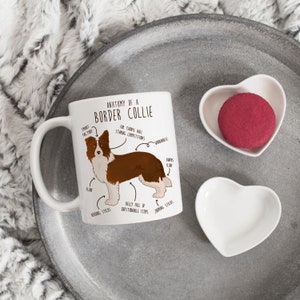 Border Collie Coffee Mug, Cute Border Collie Gift, Dog Lover, Funny Gift for Her, Him, Birthday, Border Collie Mom Dad, Fly Ball Agility image 8