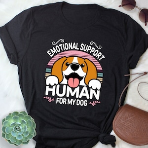 Beagle Shirt, Women, Men, Funny Dog Lover Gift, Cute Tri Color Beagle T-shirt, Pet Tee, Dog Mom, Dog Dad, ESA Emotional Support
