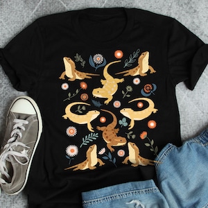 Bearded Dragon Shirt, Women, Men Tshirt, Pet Reptile Lover Gift, Funny Lizard T-Shirt, Cute Bearded Dragon Tee Beardie Animal Meme Mom Dad