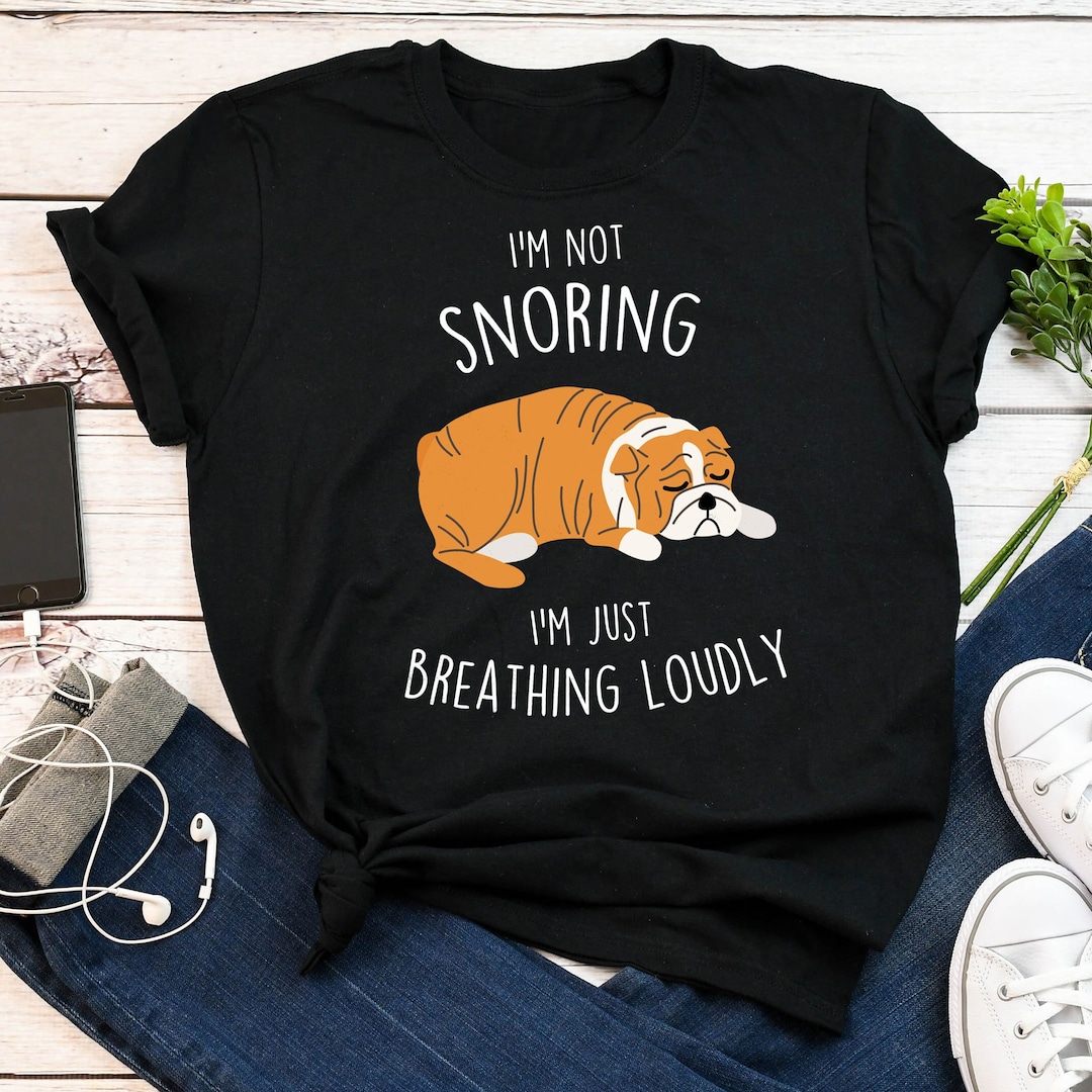 English Bulldog Shirt, Women, Men, Funny Dog Lover Gift, Cute Red