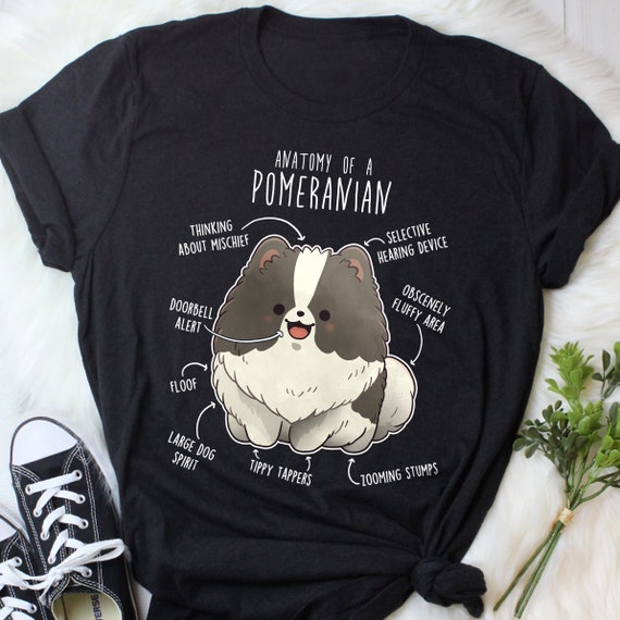 Parti Pomeranian Shirt Women Men Funny Dog Lover Gift Cute Pom T shirt Black and White Pomeranian Tshirt Pet Tee Pomeranian Mom Dog Dad Etsy