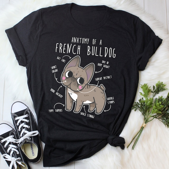 French Bulldog Graphic T Shirt Anatomy Of A French Bulldog French Bulldog Graphic T Shirt Anatomy Of A French Bulldog