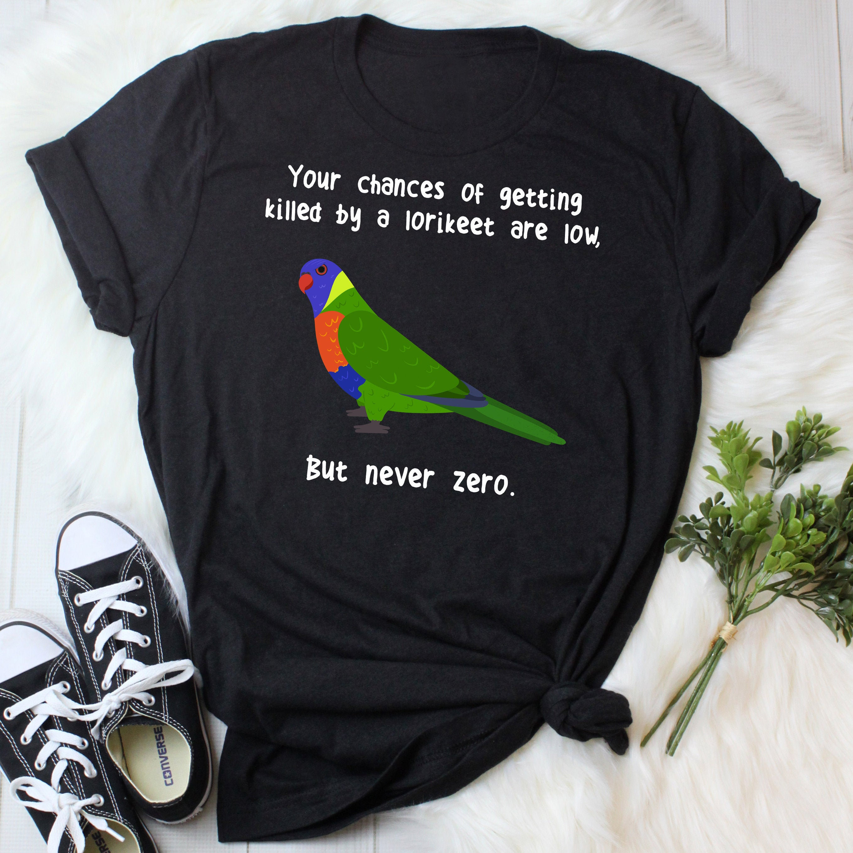 rainbow bird shirt