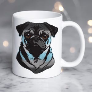 Demiboy Pride Coffee Mug, Demiboy Pride Flag Gift, LGBT Gift, Agender, Nonbinary, Genderqueer Transgender Trans Demiguy Pride Dog Cute Pug