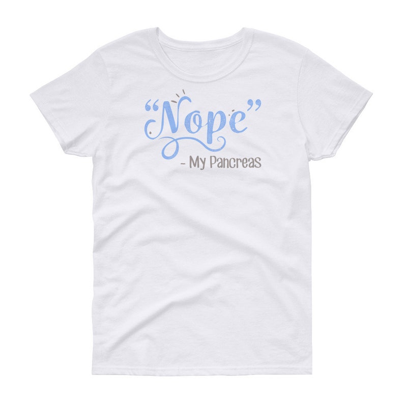 Rolig diabeteströja, kvinnor, män, diabetes-T-shirt, present till diabetesmedvetenhetströja, typ 1, ett, Spoonie-topp, skedteori-T-shirt bukspottkörteln nej bild 3