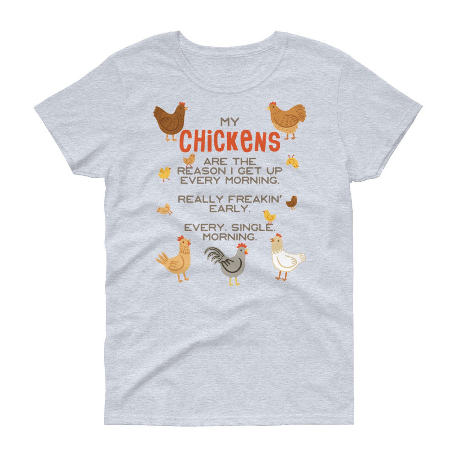 Funny Chicken Shirt Women Men Chicken Lover Gift Cute Bird | Etsy