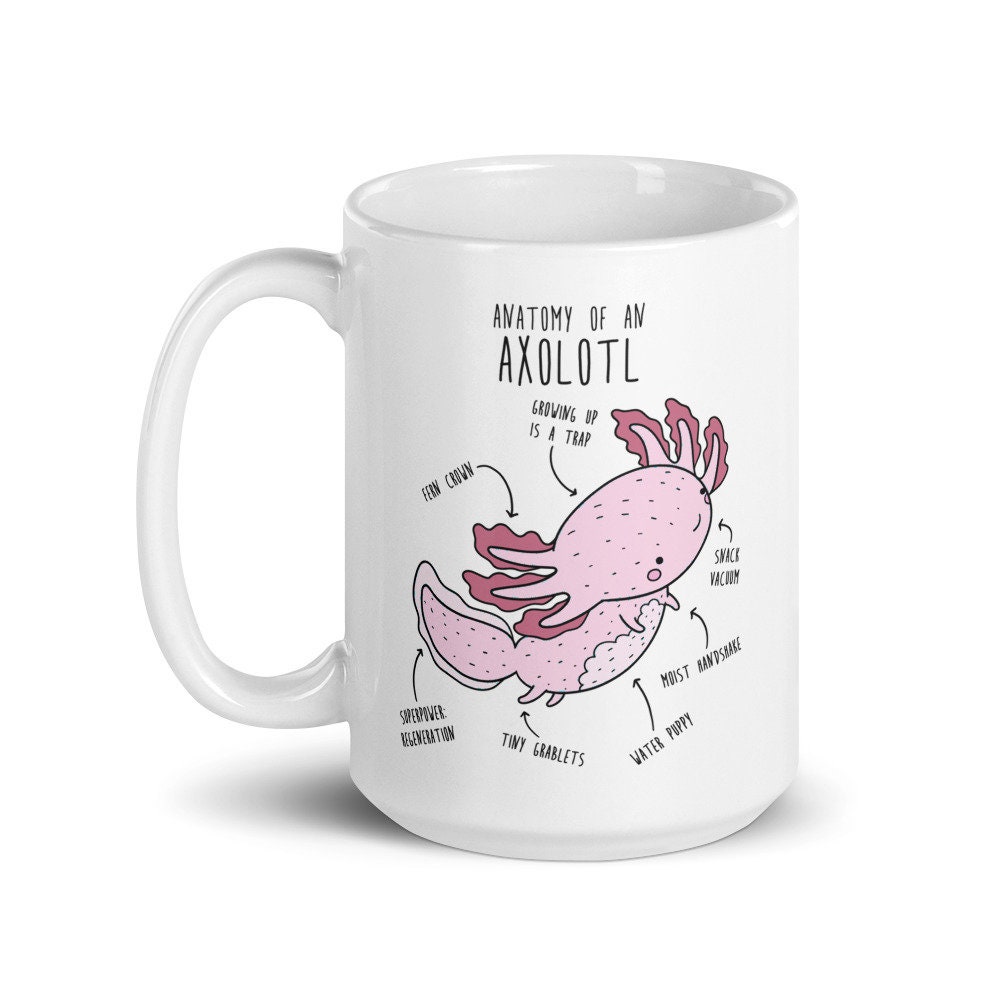 Anatomy of an Axolotl Coffee Mug