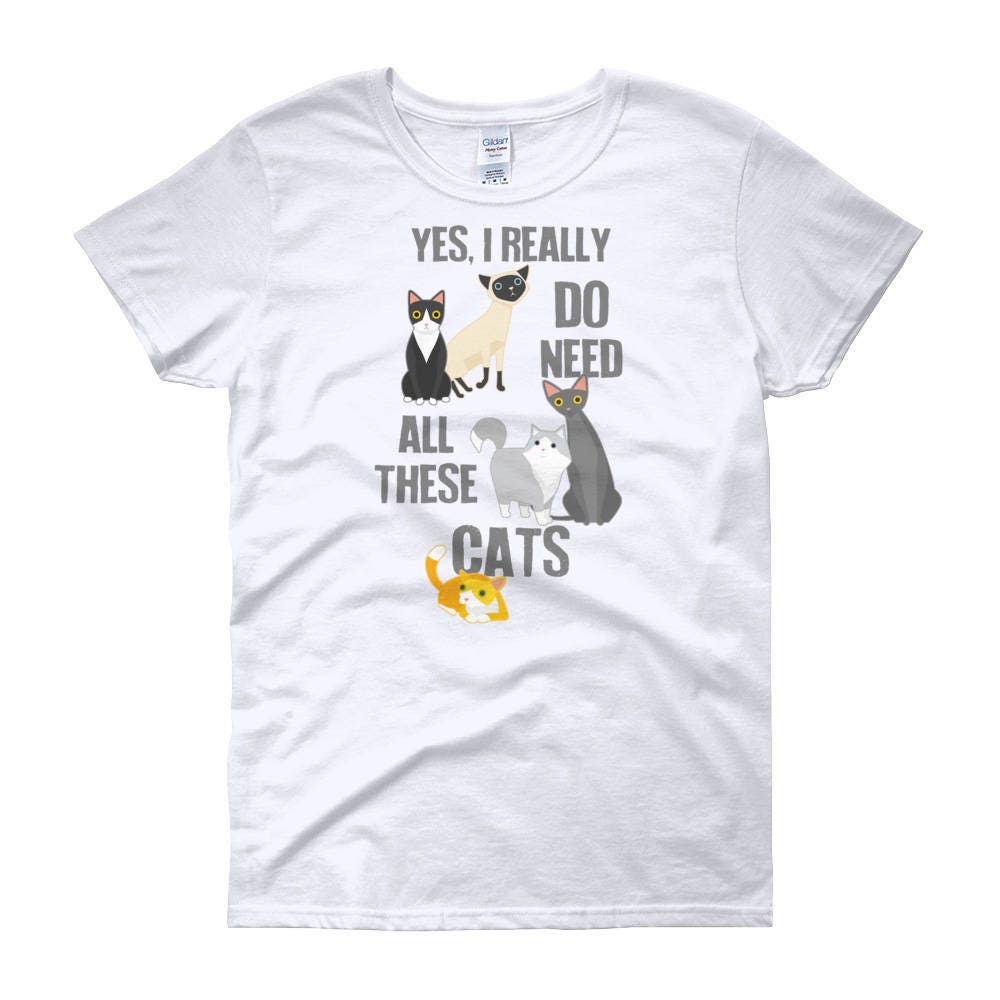 Funny Cat Shirt Women Men Cat Lover Gift Cute Cat T-shirt | Etsy