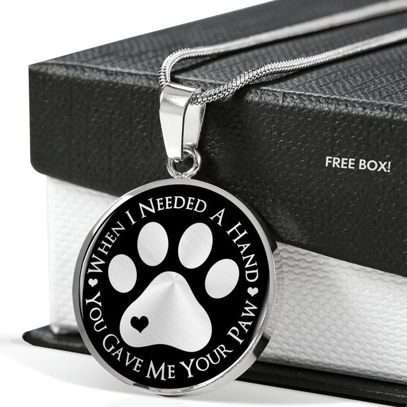 Cute Dog Gift Pet Memorial Pendant Gift for Her Cute Pet Gift Dog Mom Jewellery Pet Loss Charm Cat Lover Jewelry Paw Print Necklace