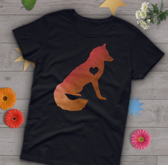 Fox Shirt, Women Men, Fox Lover Gift, Cute Fox T-shirt, Animal Lover Tshirt, Fox Gifts for Him, Her, Birthday, Tee, Clothing, Furry Fandom