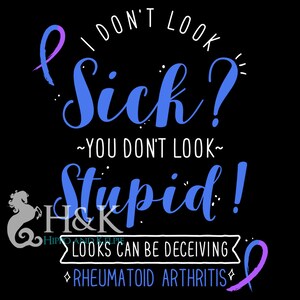 Rheumatoid Arthritis Shirt, Women, Men, Invisible Chronic Illness T-shirt Gift, RA Ribbon, RA Awareness, Spoonie Tee, Spoon Theory, Funny image 2