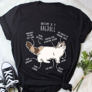 Ragdoll Cat Shirt, Women, Men, Funny Cat Lover Gift, Cute Pet T-shirt, Ragdoll Lover Tshirt, Ragdoll Cat Tee, Ragdoll Mom, Dad Torti Bicolor