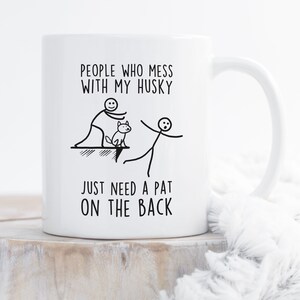 Husky Coffee Mug, Cute Siberian Husky Gift, Gray Husky Lover, Dog Cup, Gift for Her, Him, Funny Pet, Grey Husky Mom Dad Furry Fandom