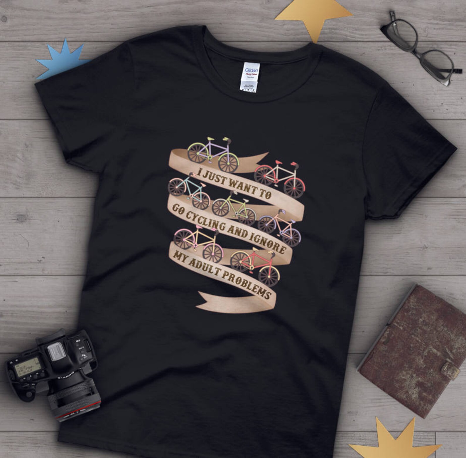 Funny Cycling Shirt Women Men Bicycle Gift Bike Tshirt Etsy