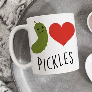 Pickle Coffee Mug, Funny Pickle Gift, Homesteading Cup, Cucumber, Dill, Homesteader, Food Lover, Gardening, Gherkin, Foodie, Canning