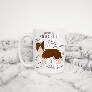 Border Collie Coffee Mug, Cute Border Collie Gift, Dog Lover, Funny Gift for Her, Him, Birthday, Border Collie Mom Dad, Fly Ball Agility image 4