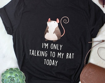 Rat Shirt, Women Men, Funny Rat Lover Gift, Cute Rat T-shirt, Pet Lover Tshirt, Tee, Tops, Rat Mom, Rat Dad, Rattie Berkshire Rat Pocket Pet