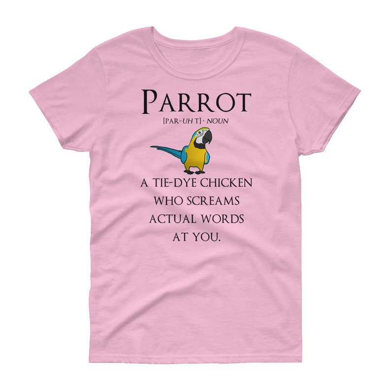 Funny Parrot Shirt, Women Men, Macaw Lover Gift, Cute Bird T-shirt, Parrot Tshirt, Pet Graphic Tee, Tops, Blue and Gold Macaw, Clothing image 6