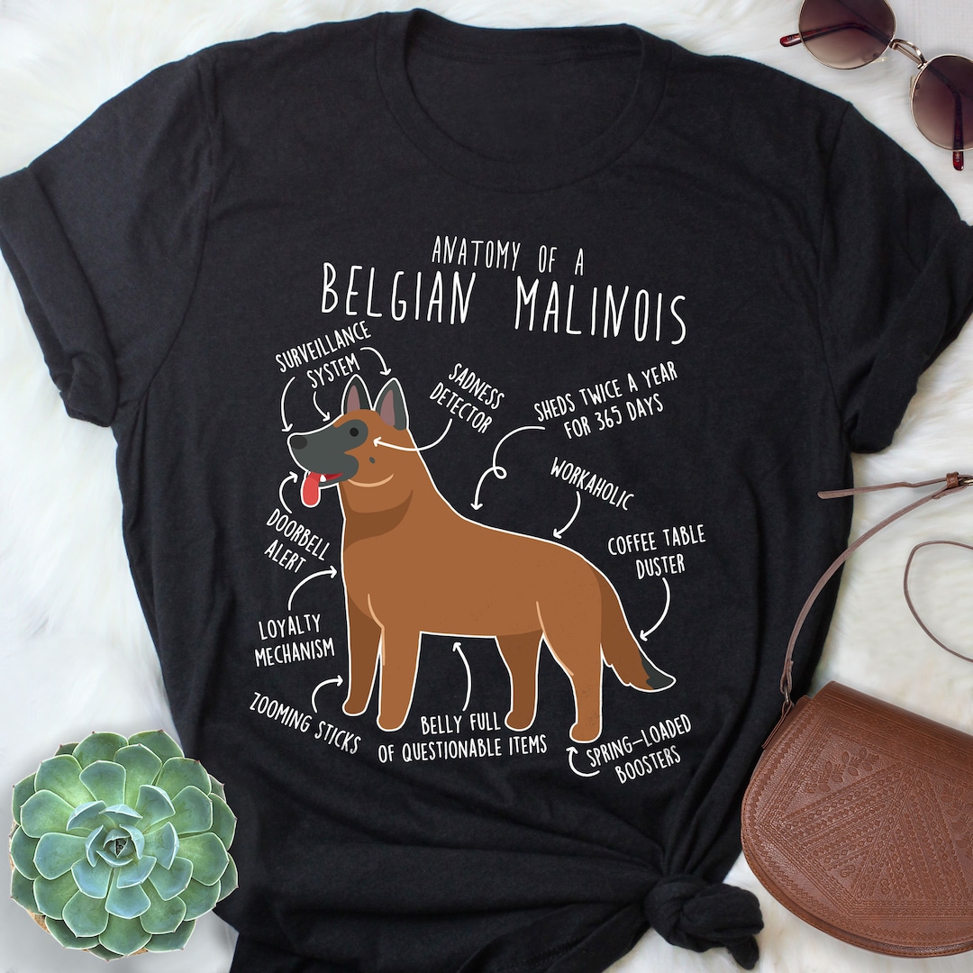 Belgian Shepherd Malinois Shirt Red Belgian Malinois Shirt, Women