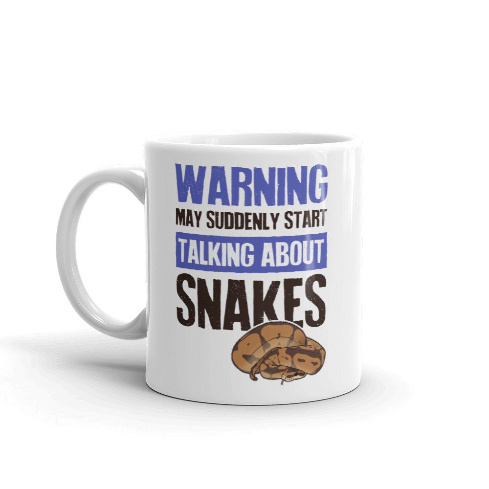 Snake Coffee Mug, Cute Ball Python Lover Gift, Funny Reptile Mug, Gift ...